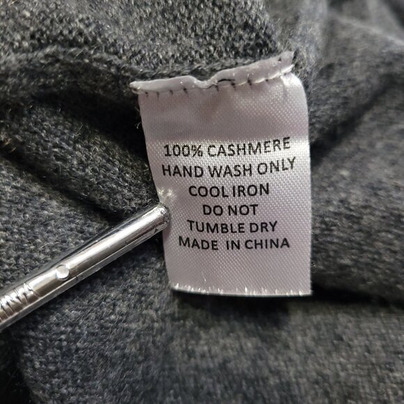 Wyse London Cashmere Sweater Grey Rainbow Cuff Size 2 US 6 - Picture 9 of 12
